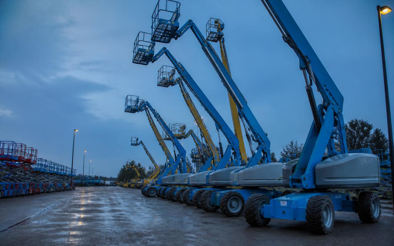 Access equipment fleet ready for rental